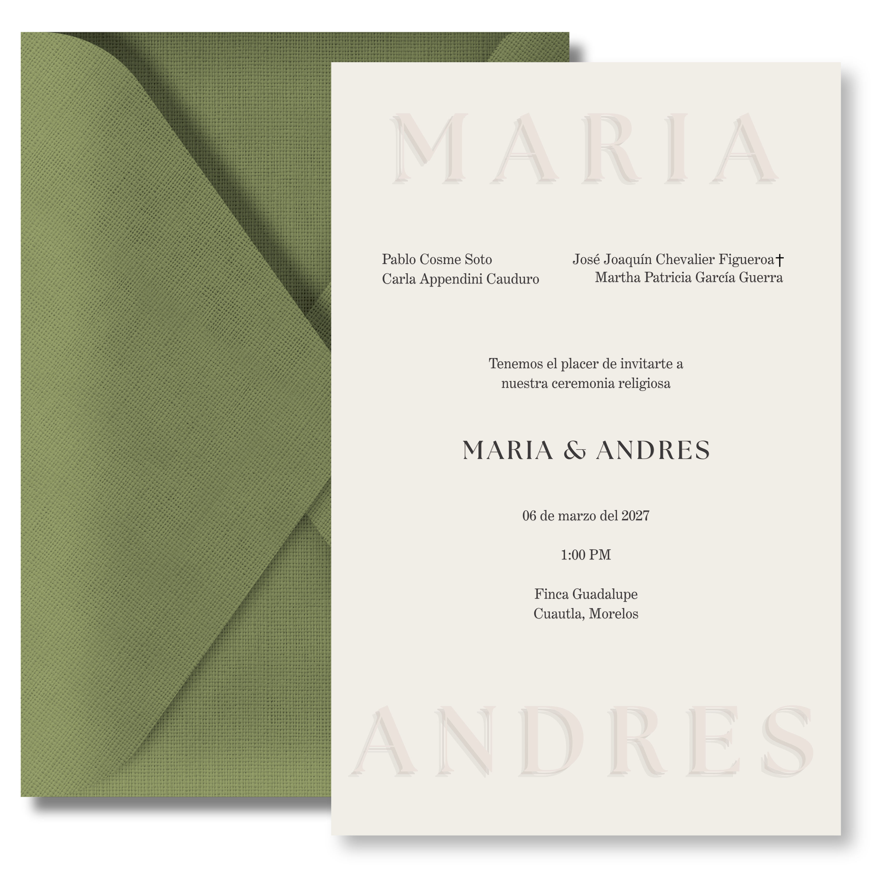 Invitación Maria & Andres